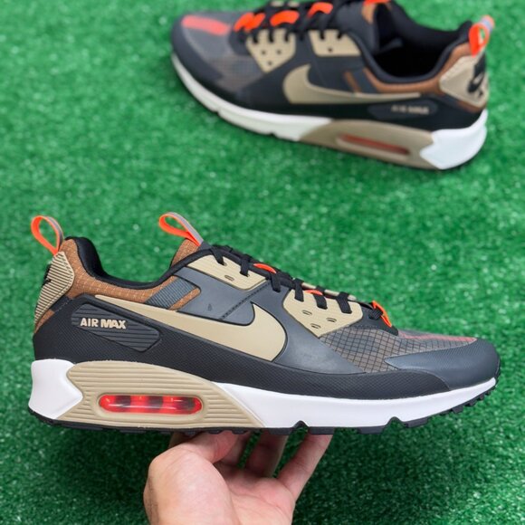 Nike Air Max 90 Drift Dark Smoke Grey Khaki Mens FB2877-002 VNDS Sz 11.5 - Picture 1 of 7
